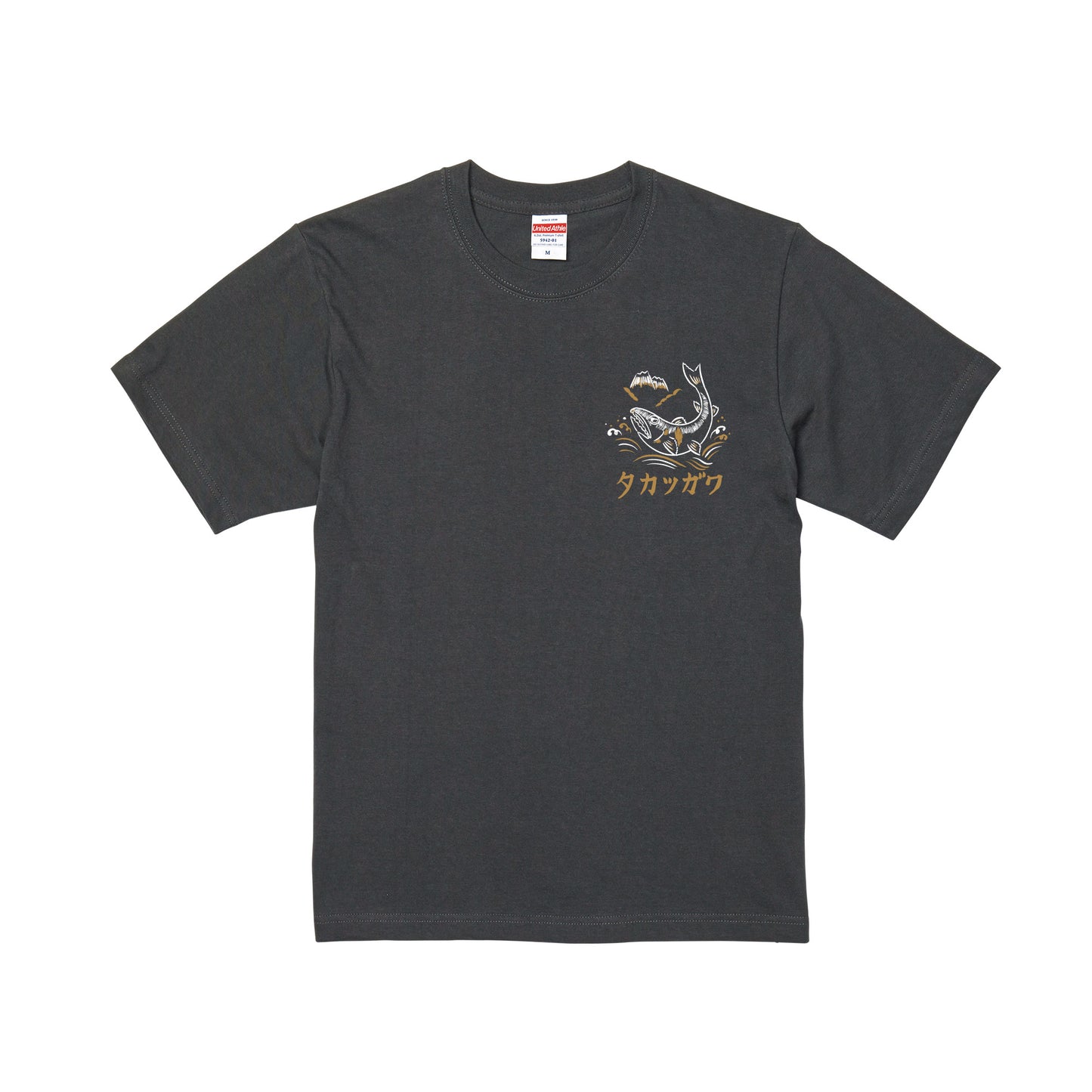 鮎と高津川 Tシャツ | Masuda Sukajan Graphics【納期2週間】
