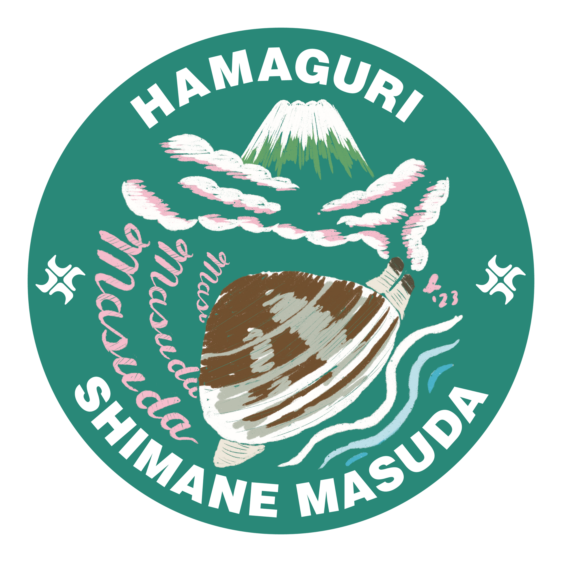 ハマグリ HAMAGURI ステッカー